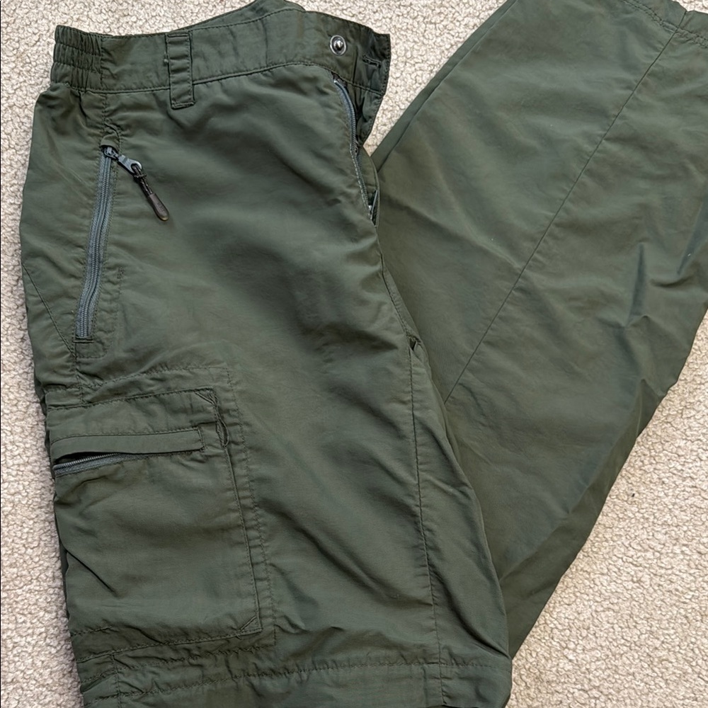 REI Women’s Small Green Cargo Zip off Pants